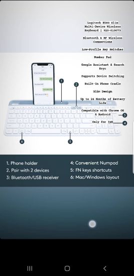 صورة K58 logitech Keyboard